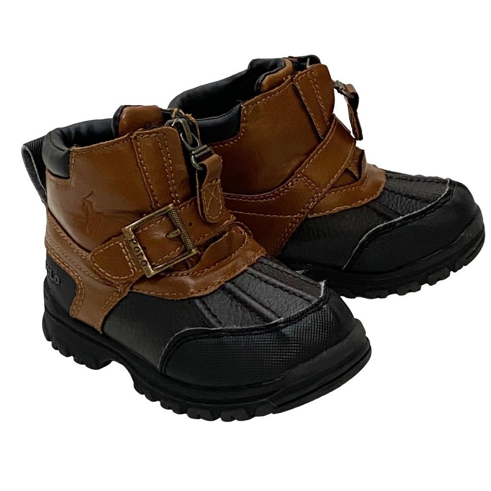 Polo Ralph Lauren Country Mid Zip Duck Boots Boys 6.5